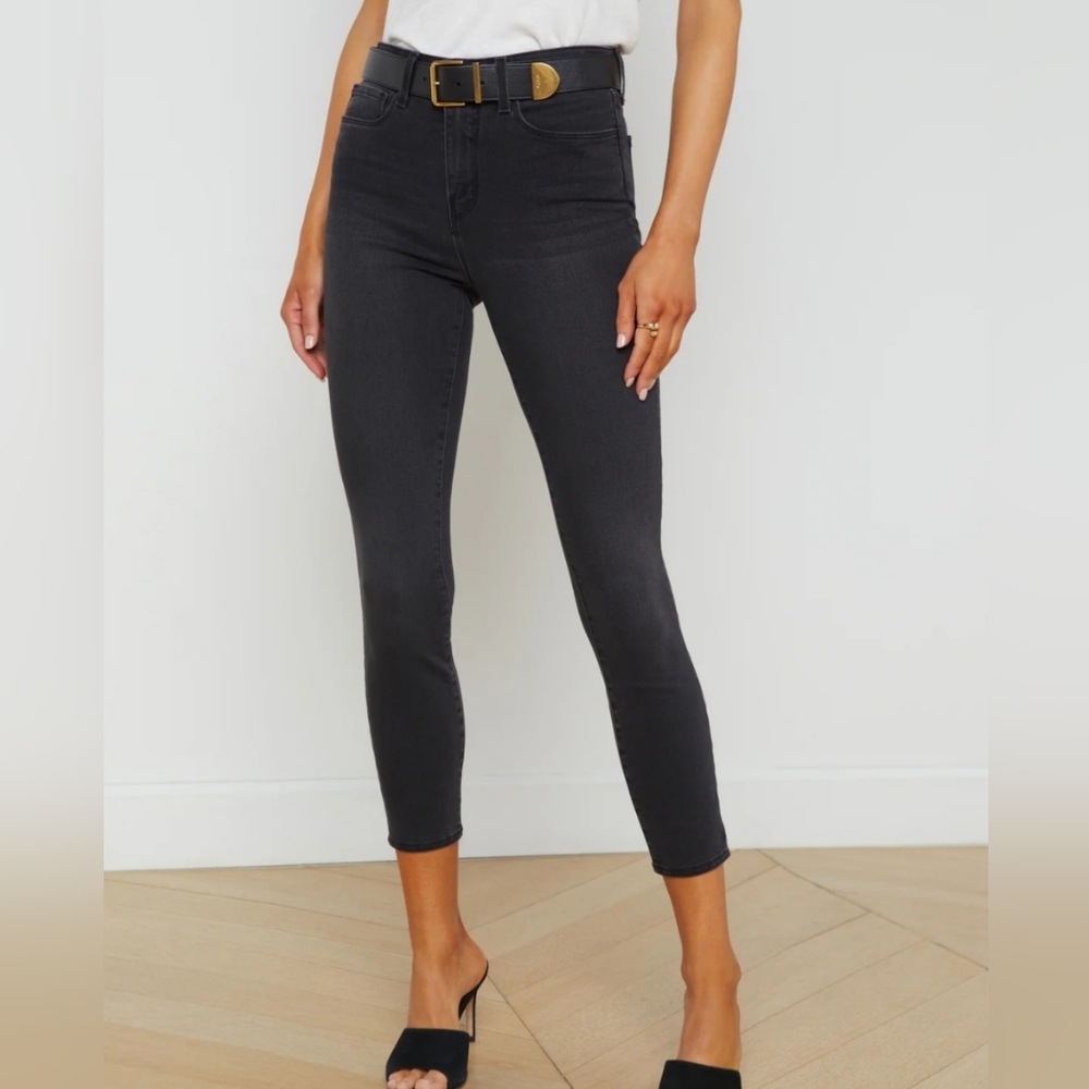L'AGENCE High-Rise Skinny Jeans in Black,  Size 29, NWOT
